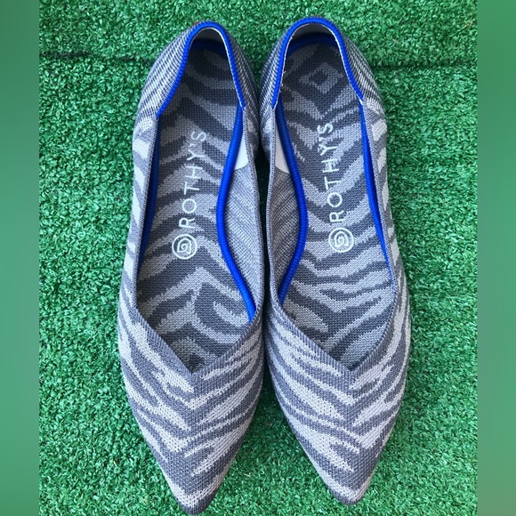 Rothy’s The Pointe size 9.5 in Gray Gently used shoes. - Picture 5 of 7